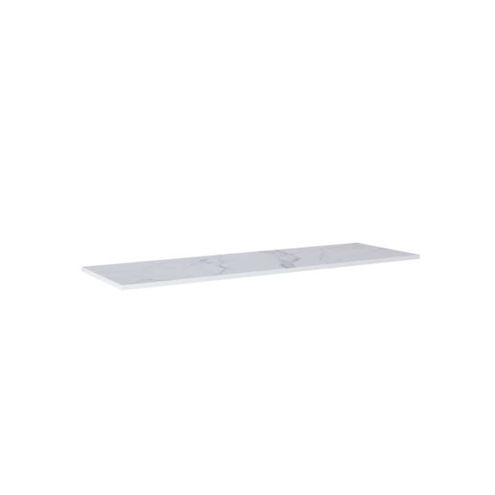 Blat pełny ELITA LOOK 161x2x46 cm biały marmur 167405