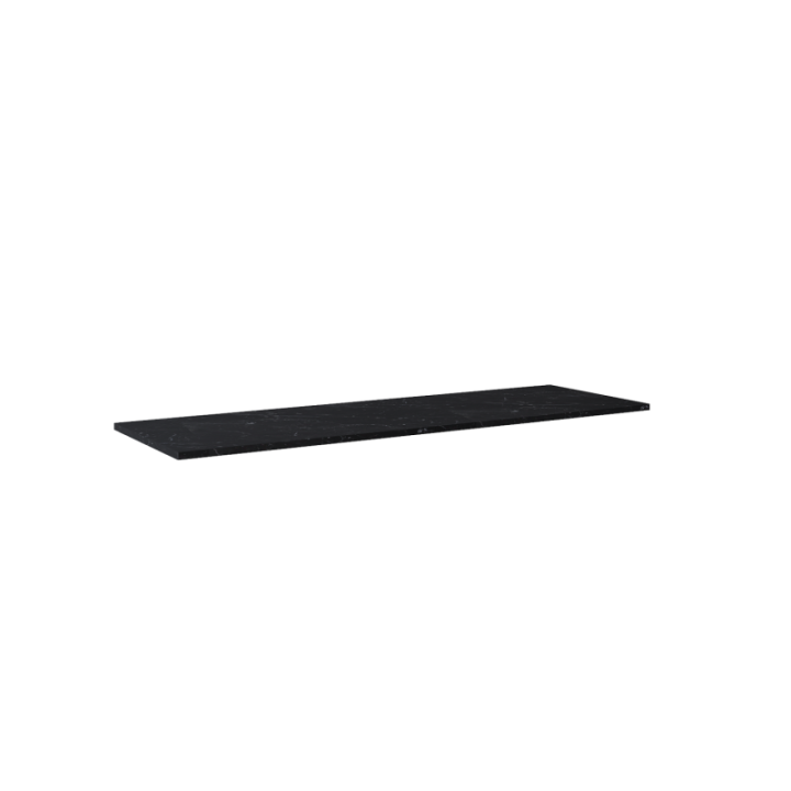 Blat pełny ELITA LOOK 161x2x46 cm czarny marmur 167485
