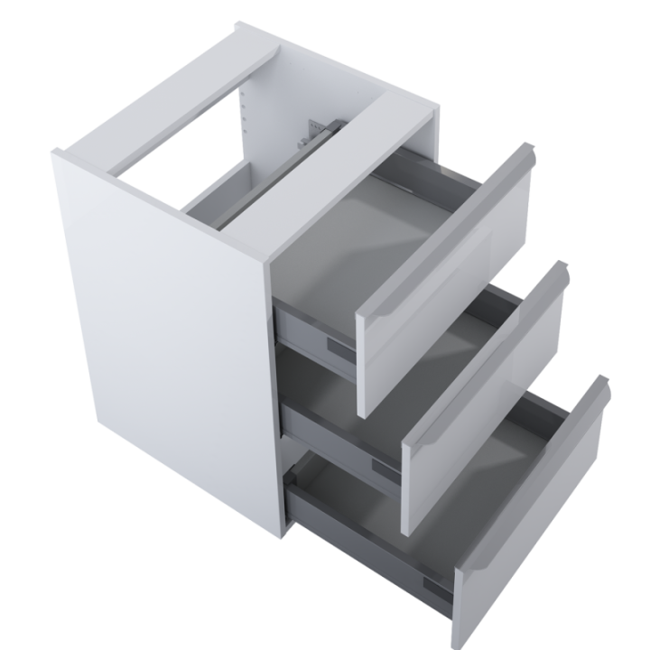 Komoda ELITA LOFTY 50 3S 50x69.5x48.7 cm biała 167030