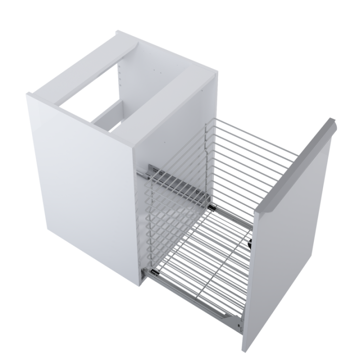 Komoda z koszem cargo ELITA LOFTY 50x69.5x48.7 cm biała 167029