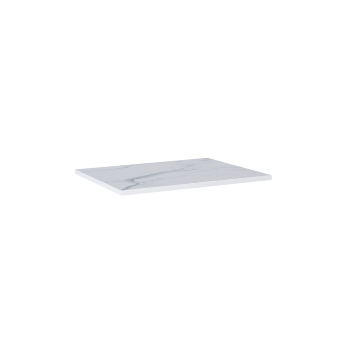 Blat pełny ELITA LOFTY 71.9x2x49.4 cm biały marmur 167804