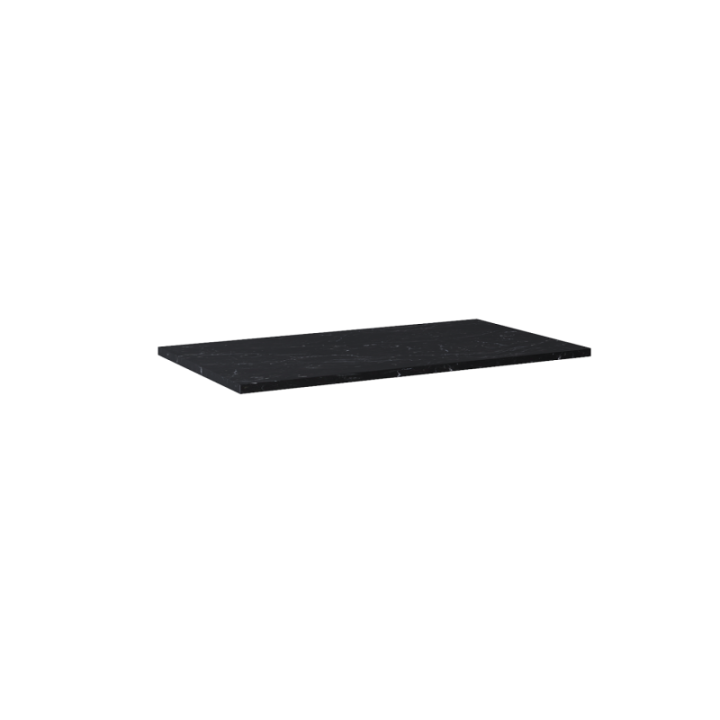 Blat pełny ELITA LOFTY 91.4x2x49.4 cm czarny marmur 167476