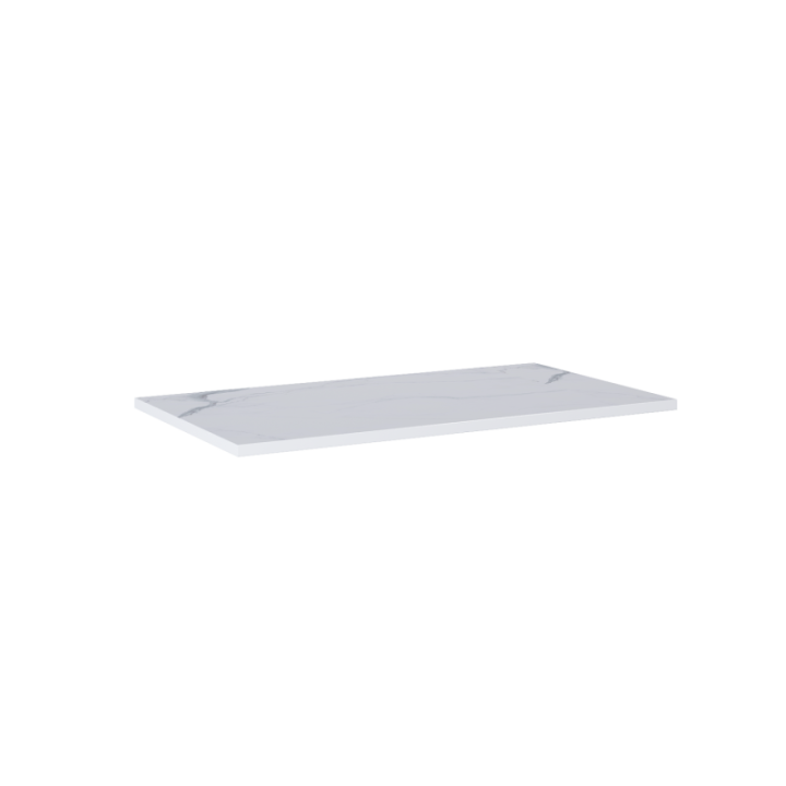 Blat pełny ELITA LOFTY 91.4x2x49.4 cm biały marmur 167474