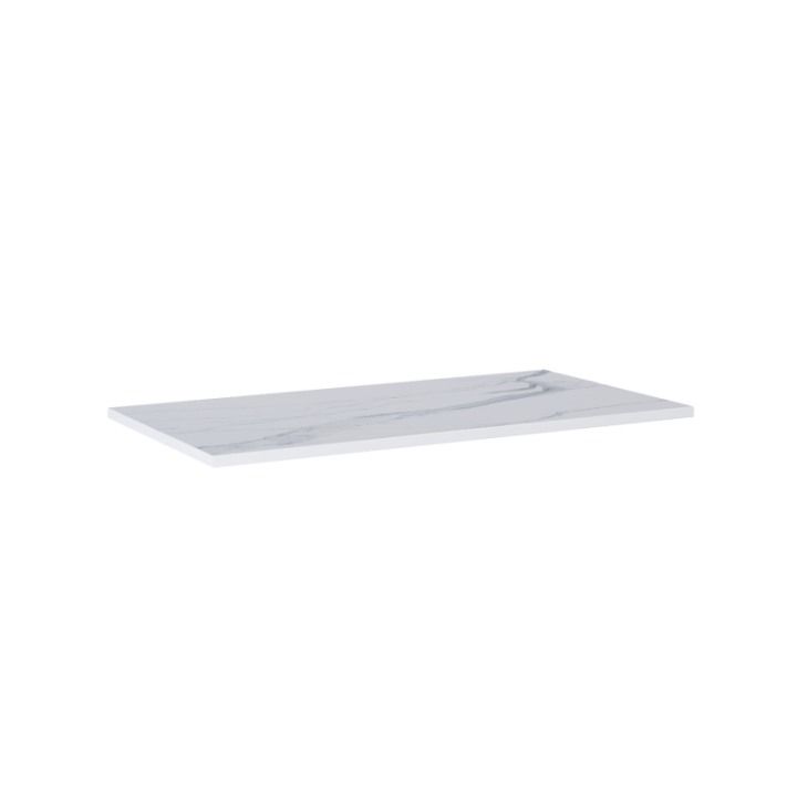 Blat pełny ELITA LOFTY 100.4x2x49.4 cm biały marmur 167805