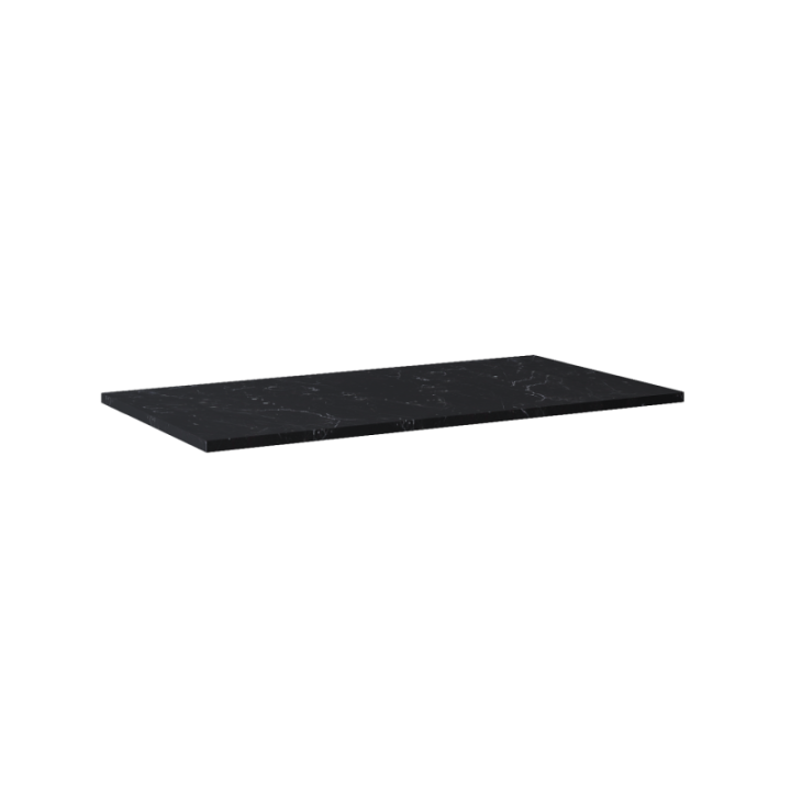 Blat pełny ELITA LOFTY 100.4x2x49.4 cm czarny marmur 167808