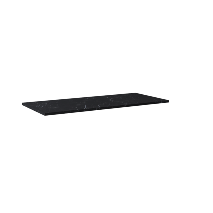 Blat pełny ELITA LOFTY 122.2x2x49.4 cm czarny marmur 167477
