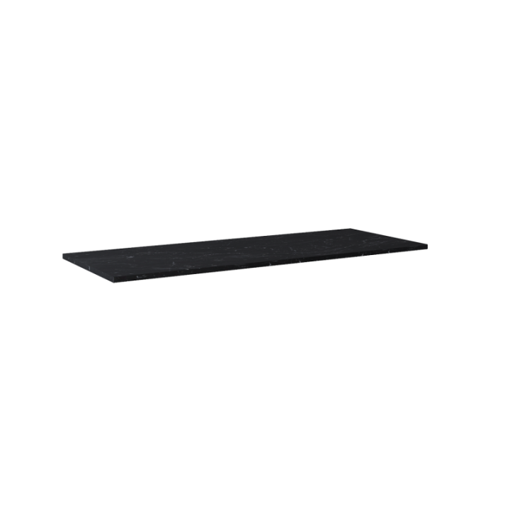 Blat pełny ELITA LOFTY 141.5x2x49.4 cm czarny marmur 167478