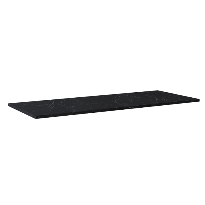 Blat pełny ELITA LOFTY 143.4x2x49.4 cm czarny marmur 167809