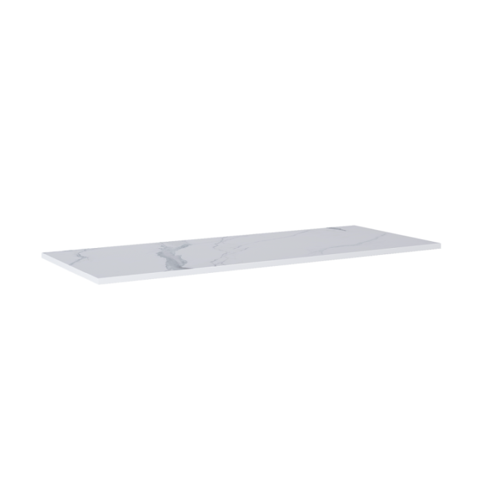 Blat pełny ELITA LOFTY 143.4x2x49.4 cm biały marmur 167806