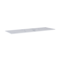 Blat pełny ELITA LOFTY 193.7x2x49.4 cm biały marmur 167475