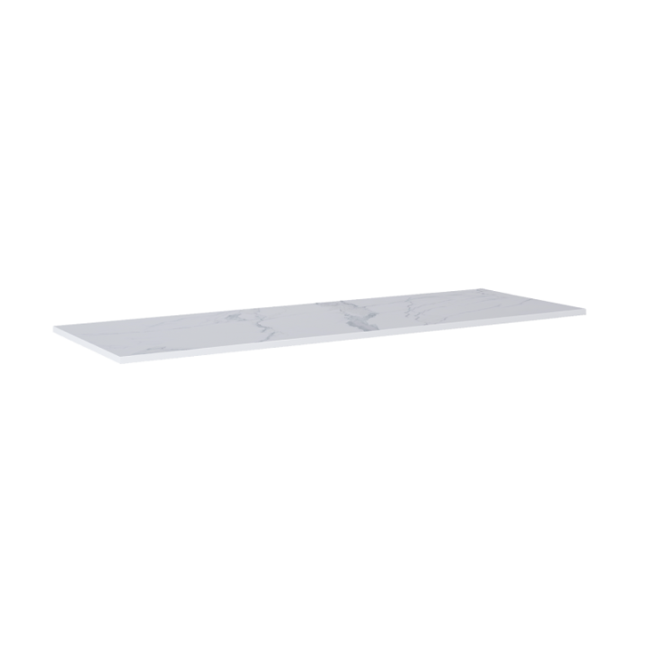 Blat pełny ELITA LOFTY 193.7x2x49.4 cm biały marmur 167475