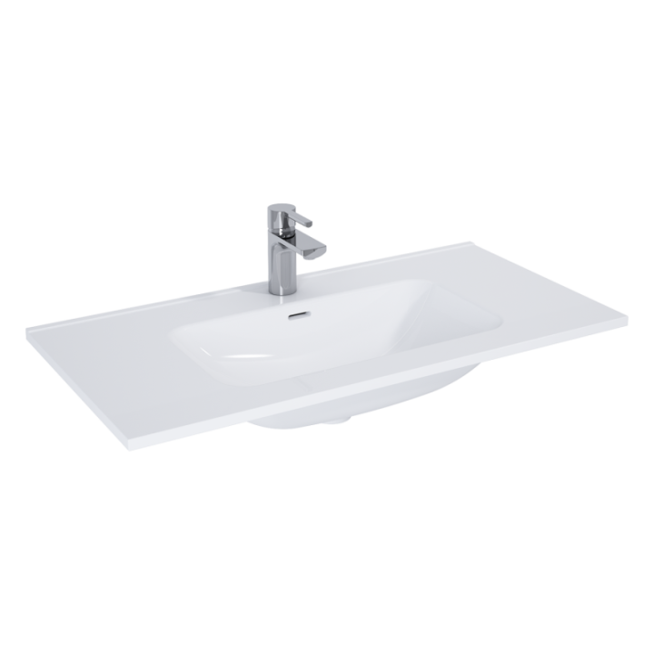 Umywalka meblowa ELITA SKAPPA 90 90.8x1.8x46 cm z otw. biała 145845