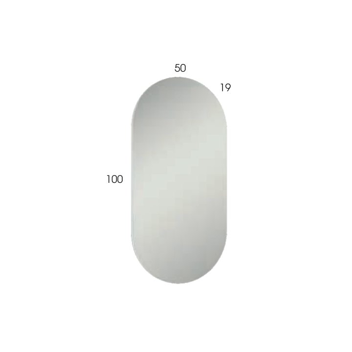 Lustro ELITA OWAL 50x100 cm 167567