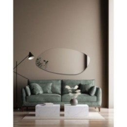 LUSTRO ROCO ELONG – PODŁUŻNE, O NIEREGULARNYM OBŁYM KSZTAŁCIE 60x120cm GIERADESIGN ROC/EL/60X120