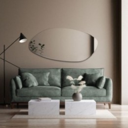 LUSTRO ROCO ELONG – PODŁUŻNE, O NIEREGULARNYM OBŁYM KSZTAŁCIE 80x160cm GIERADESIGN ROC/EL/80X160