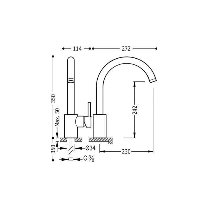 Bateria kuchenna TRES COCINA SELECTION chrom stojąca 162442