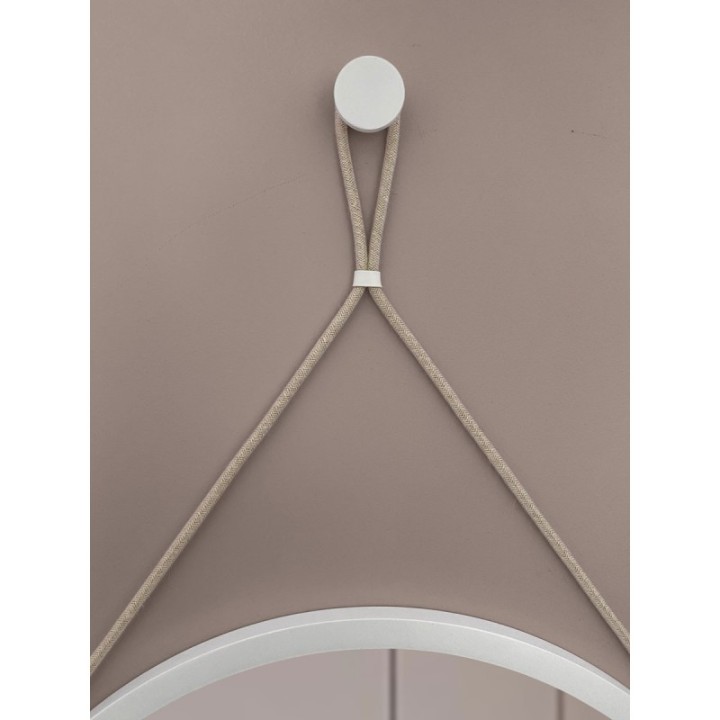 LUSTRO SCANDI POWER CREAM – WISZĄCE BIAŁE 90CM GIERADESIGN SCP/CR/W/90
