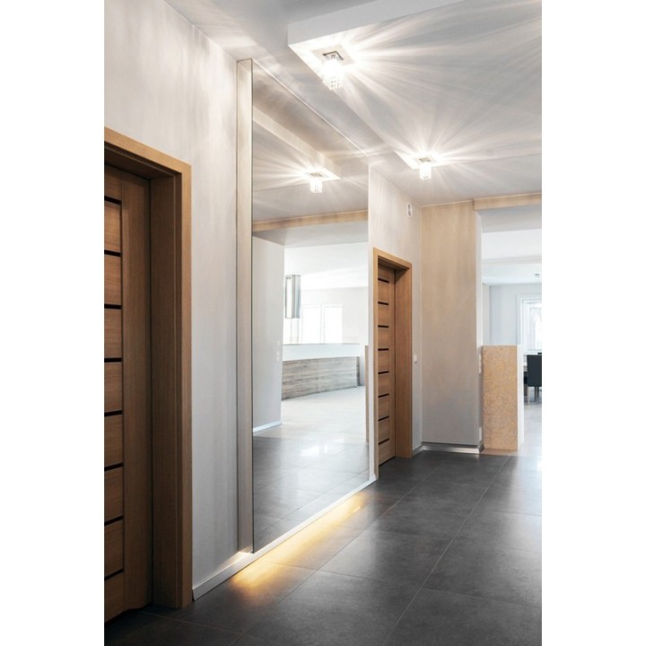 LUSTRO Z LUSTRZANYM BOKIEM SILVER BLOCK 60x160cm GieraDesign SBL/60x160
