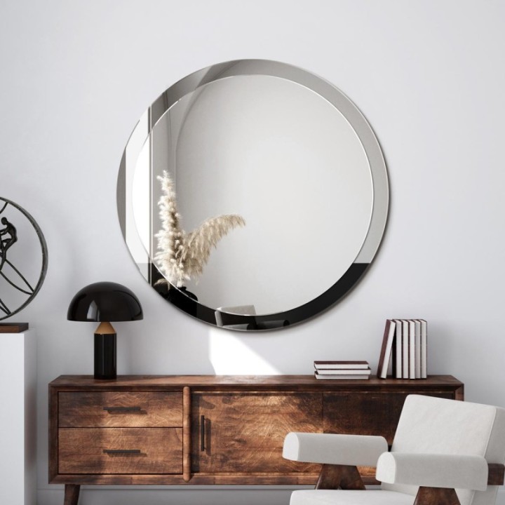 LUSTRO SUNRISE GRAFITOWE 80CM GIERADESIGN SUR/GR/80