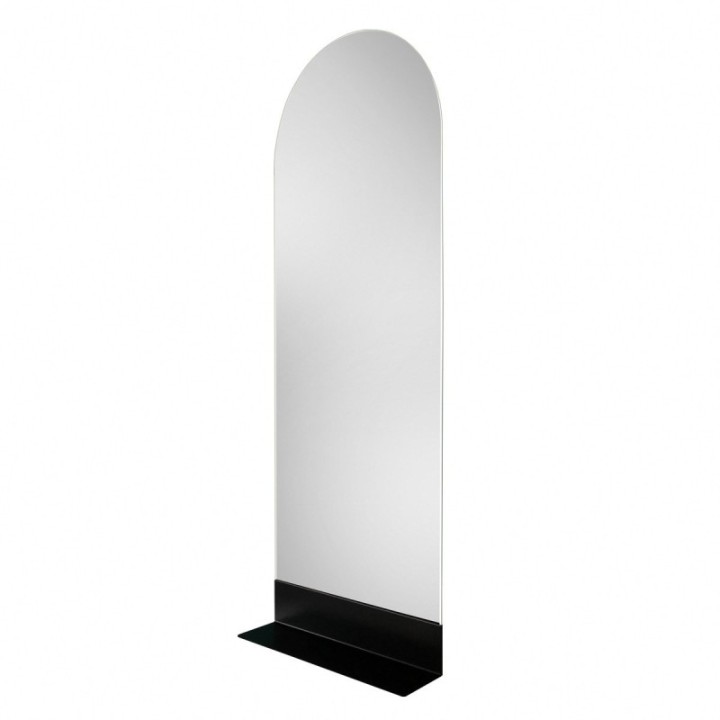 LUSTRO VICO – PÓŁOWALNE Z METALOWĄ PÓŁKĄ CZARNE 60X90CM GIERADESIGN VIC/60X90