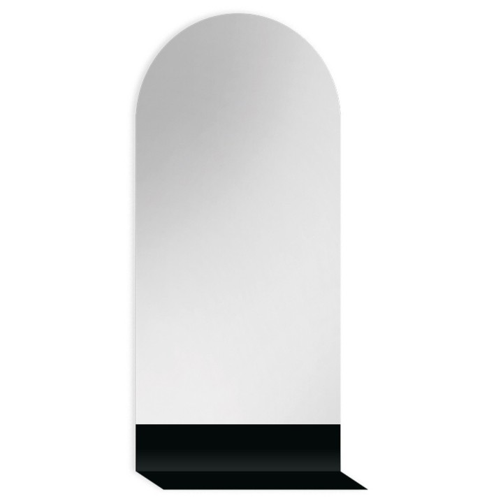 LUSTRO VICO – PÓŁOWALNE Z METALOWĄ PÓŁKĄ CZARNE 60X120CM GIERADESIGN VIC/60X120