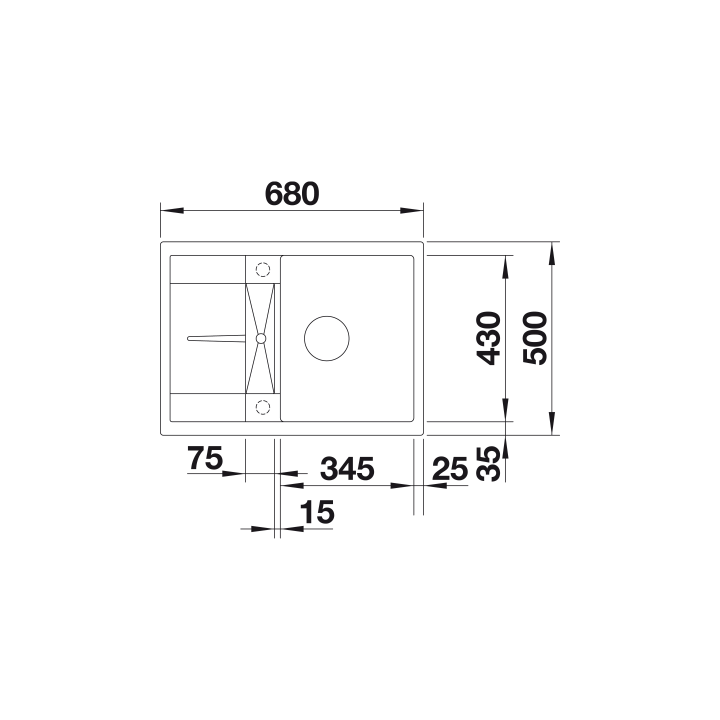 Zlewozmywak BLANCO METRA 45 S COMPACT SILGRANIT PURADUR czarny 525913