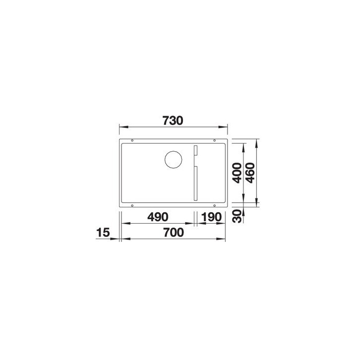 Zlewozmywak BLANCO SUBLINE 700-U LEVEL SILGRANIT PURADUR czarny 526004