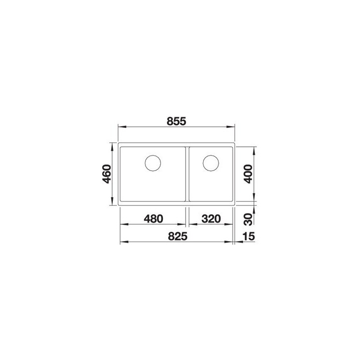 Zlewozmywak BLANCO SUBLINE 480/320-U SILGRANIT PURADUR czarny 525993