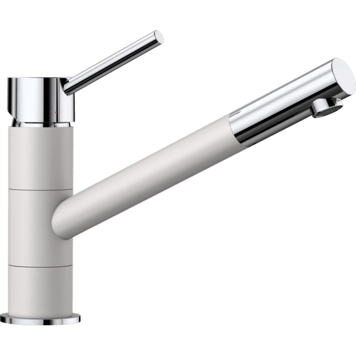Bateria zlewozmywakowa KANO SILGRANIT-LOOK biała/chrom 525030
