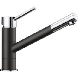 Bateria zlewozmywakowa KANO SILGRANIT-LOOK czarna/chrom 526175