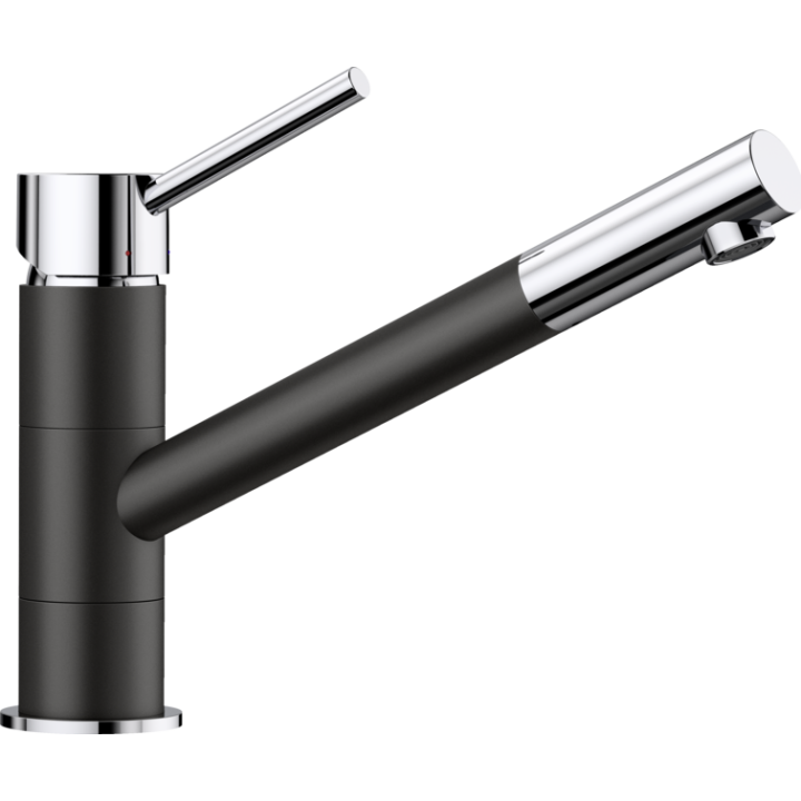 Bateria zlewozmywakowa KANO SILGRANIT-LOOK czarna/chrom 526175