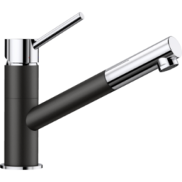Bateria zlewozmywakowa KANO-S SILGRANIT-LOOK czarna/chrom 526174