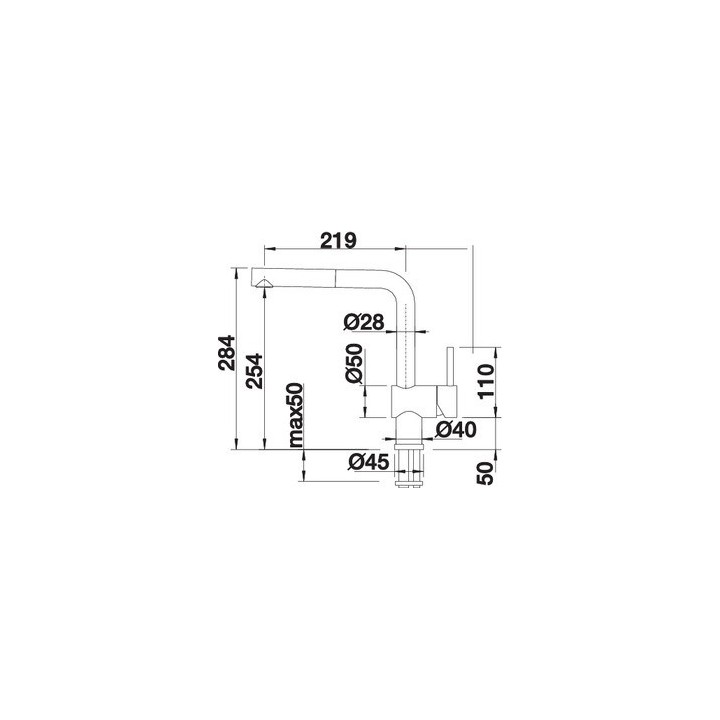 Bateria zlewozmywakowa LINUS-S SILGRANIT-LOOK czarna 526148