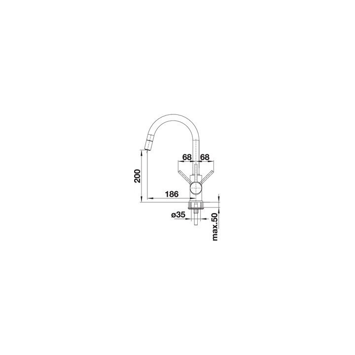 Bateria zlewozmywakowa MIDA-S SILGRANIT-LOOK czarna 526146