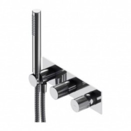 Bateria prysznicowo-wannowa Omnires Contour podtynkowa z rączką prysznicową CT8035/1CR