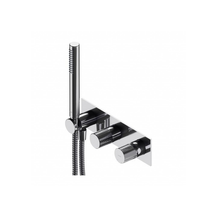 Bateria prysznicowo-wannowa Omnires Contour podtynkowa z rączką prysznicową CT8035/1CR