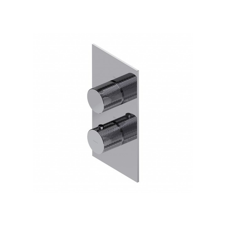 Termostatyczna bateria prysznicowo-wannowa Omnires Contour podtynkowa CT8036CR