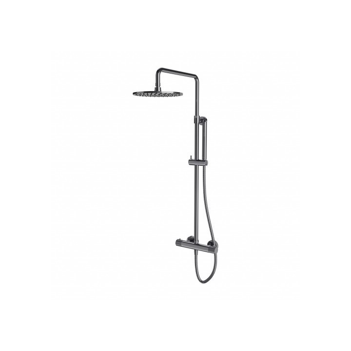 Termostatyczny zestaw prysznicowy Omnires Contour natynkowy chrom CT8044CR