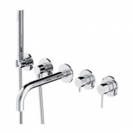 Bateria wannowa Omnires Y 5-otworowa podtynkowa chrom Y1237/1CR