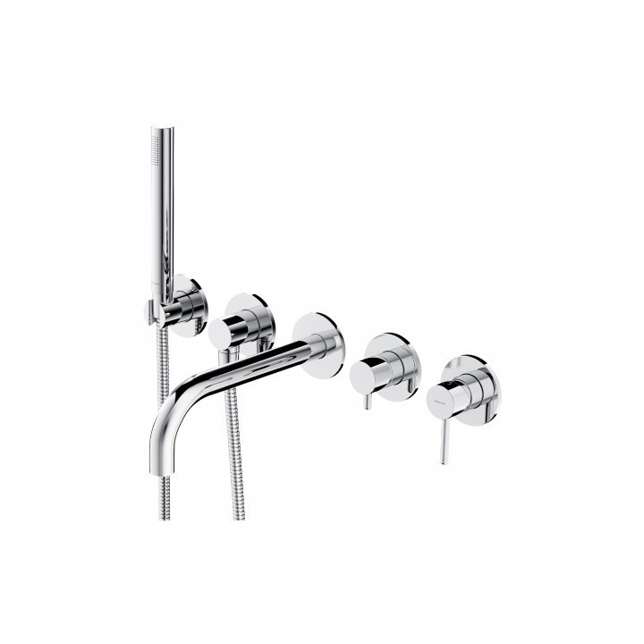 Bateria wannowa Omnires Y 5-otworowa podtynkowa chrom Y1237/1CR