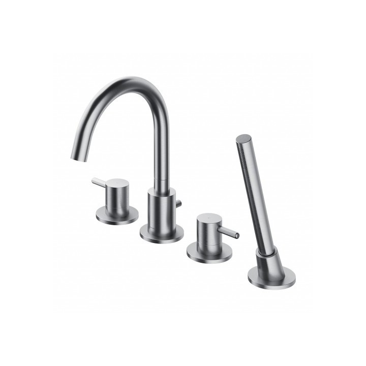 Bateria wannowa 4-otworowa Omnires Y nikiel Y1232NI