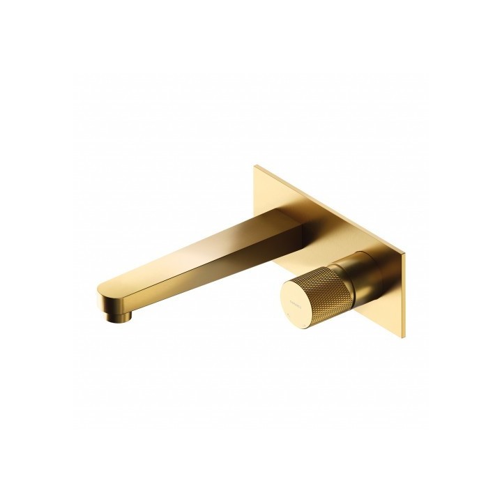 Bateria umywalkowa Omnires Contour podtynkowa złoty szczotkowany CT8015GLB