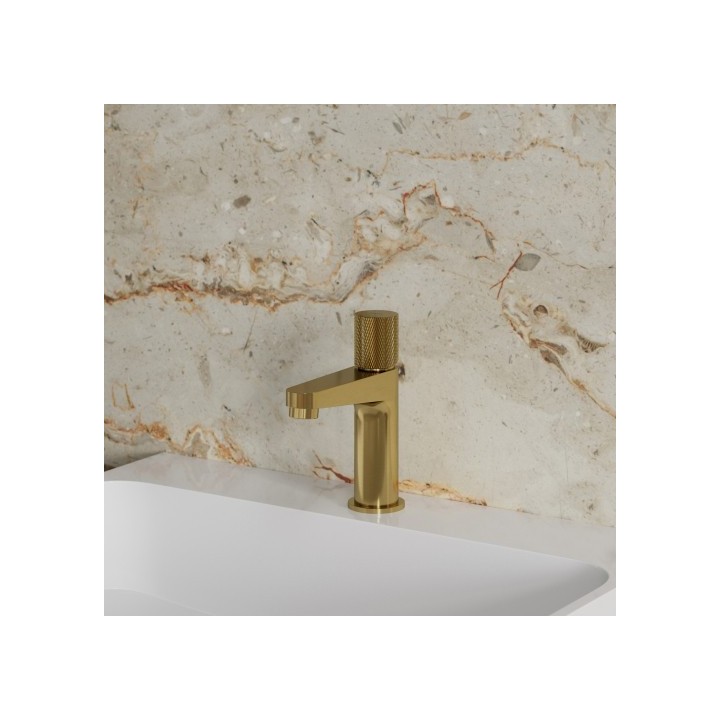 Bateria umywalkowa Omnires Contour złoto szczotkowane CT8010GLB