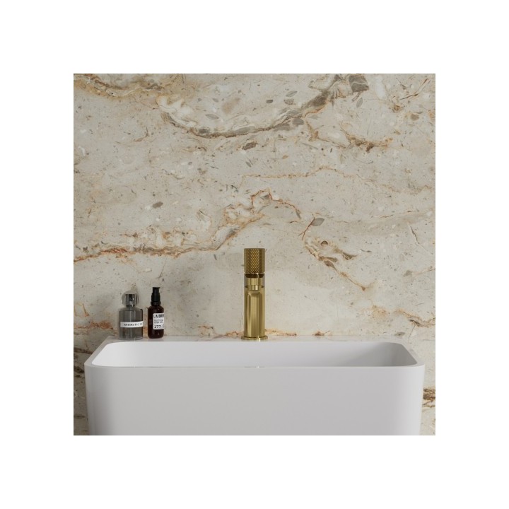 Bateria umywalkowa Omnires Contour złoto szczotkowane CT8010GLB