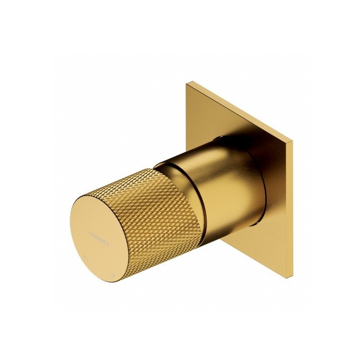 Bateria prysznicowa Omnires Contour podtynkowa złoto szczotkowane CT8045GLB