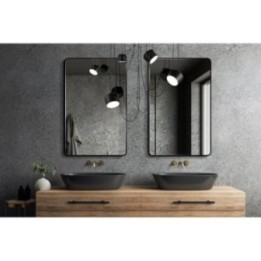 LUSTRO BILLET GIERADESIGN 60x190CM– CZARNE Z ZAOKRĄGLONYMI ROGAMI BIL/SL/B/60x190