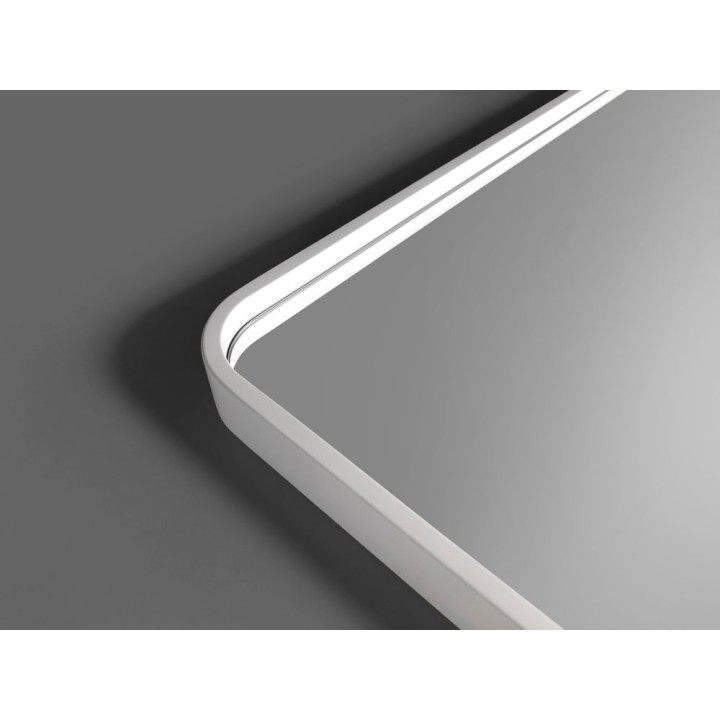 LUSTRO BILLET GIERADESIGN 60X110CM– BIAŁE Z ZAOKRĄGLONYMI ROGAMI BIL/SL/W/60x110