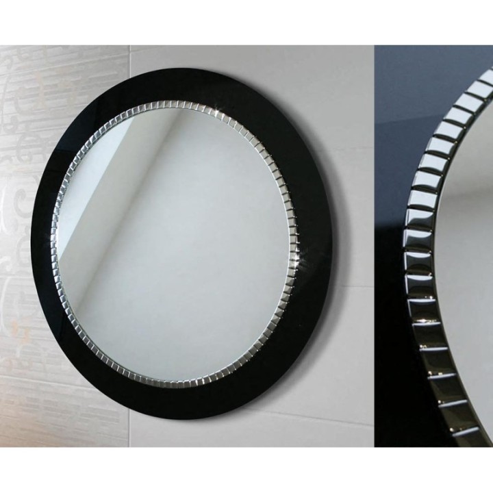 LUSTRO BRACELET OWALNE – W CZARNEJ RAMIE 65X90CM GIERADESIGN BRO/B/65x90