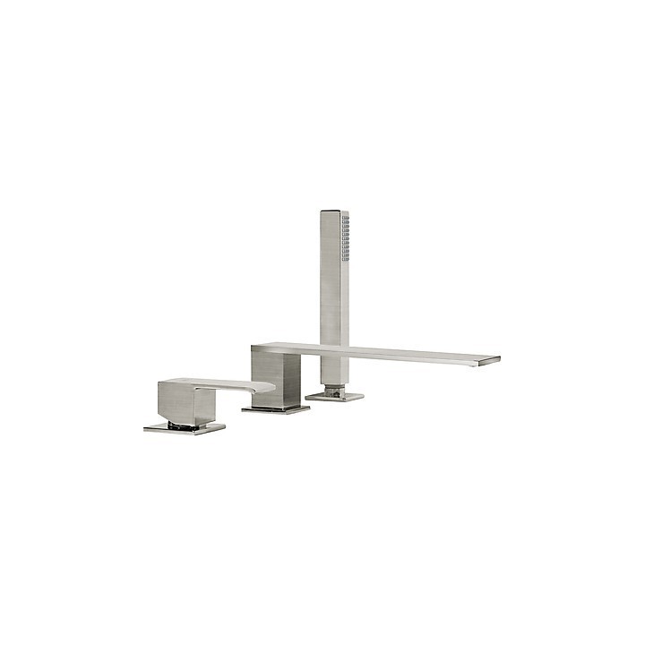 Bateria wannowa Tres Cuadro Exclusive trzyotworowa stal 00616103AC