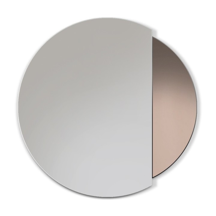 LUSTRO NOWOCZESNE ECLIPSE BRĄZOWE 80CM GIERADESIGN ECP/BR/80